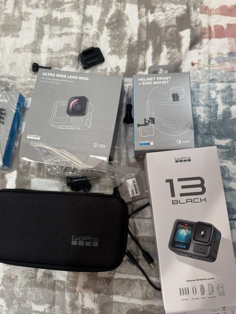 GoPro Hero 13 + LENTE UWIDE + Pack Moto + SD 512GB afbeelding 3