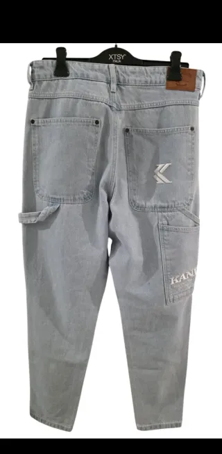 Jeans Karl Kani lavaggio chiaro – taglia M.