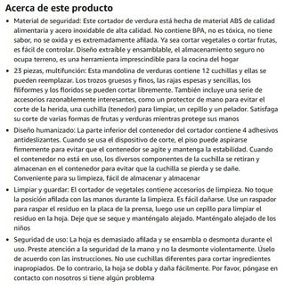 Cortador Verdura Sedhoom 23 Piezas