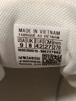 Zapatillas Reebok Mujer Talla 38 Blancas/Verdes