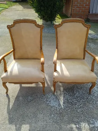 2 Sillones Antiguos Madera