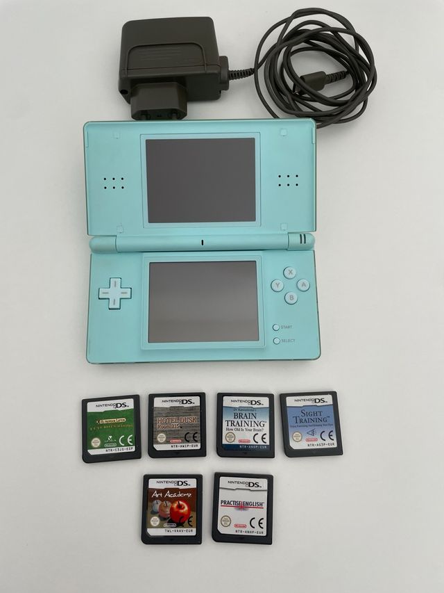 Nintendo DS Azul con 6 Juegos