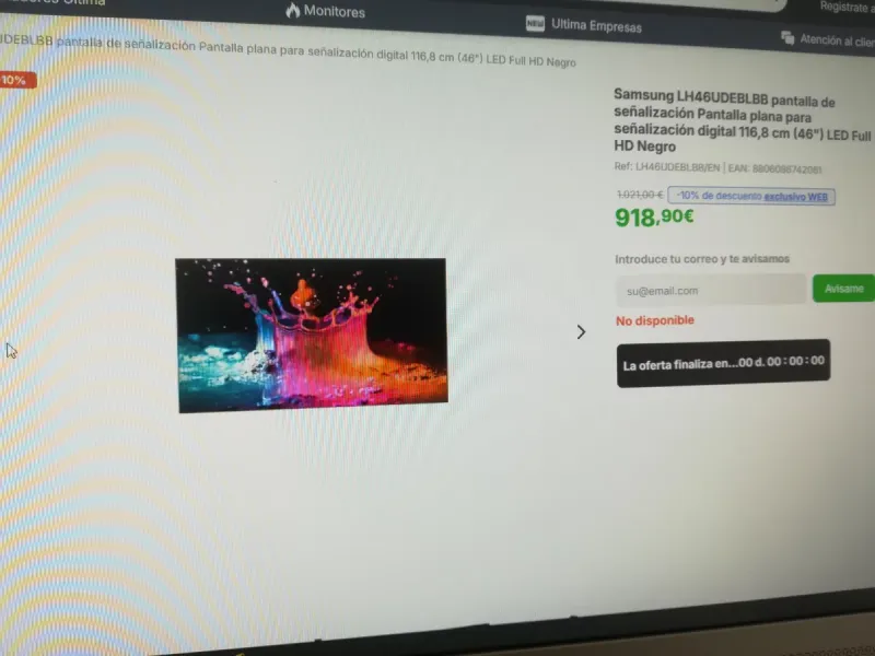 Samsung LH46UDEBL/EN Videowall afbeelding 2