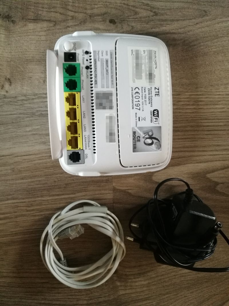 Router ZTE ZXHN H267N ADSL afbeelding 2