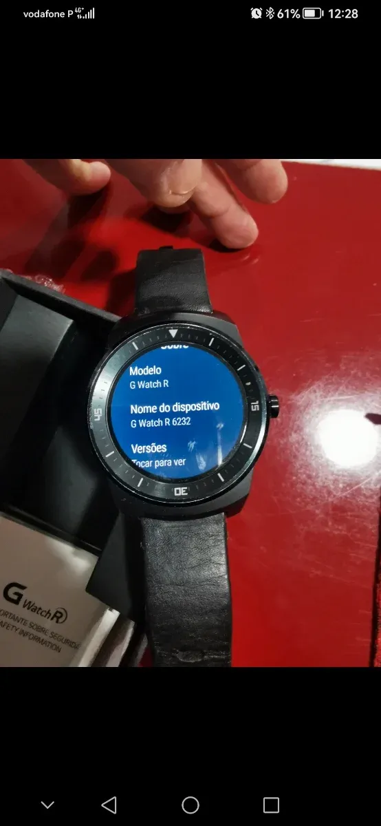 Reloj inteligente LG Watch R negro afbeelding 3