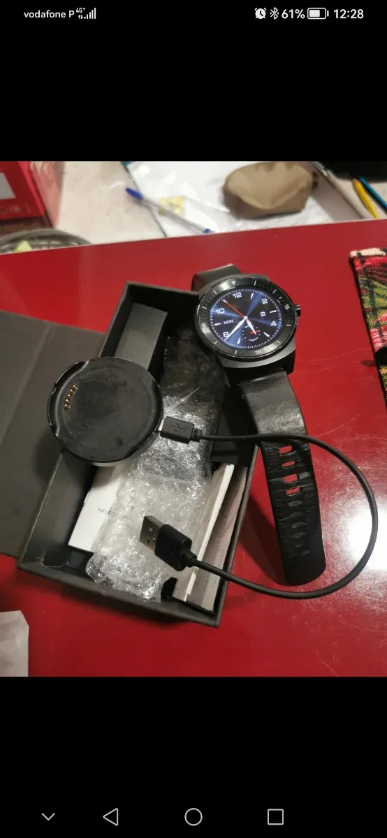 Reloj inteligente LG Watch R negro afbeelding 7