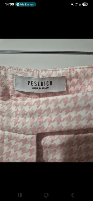 Pantalones Peserico rosa pata de gallo