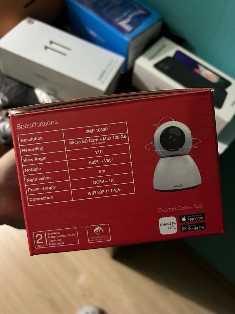 Cámara IP Wi-Fi Chacon Rotatoria HD 1080p afbeelding 2