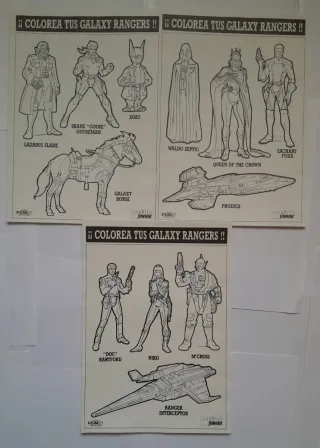 GALAXY RANGERS:LOTE MERCHANDISING