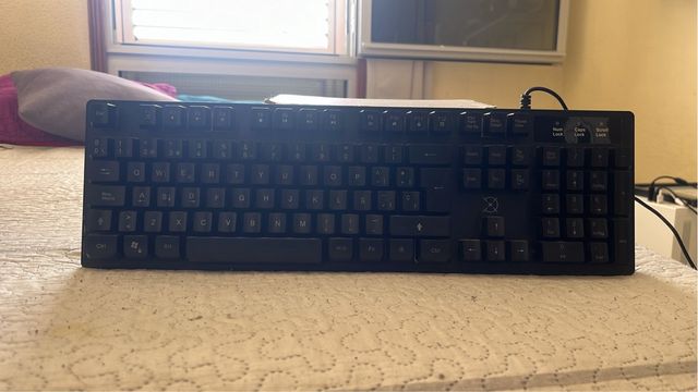 Teclado ordenador con luces