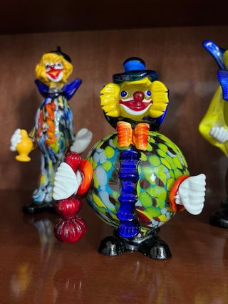 Payaso cristal Murano multicolor