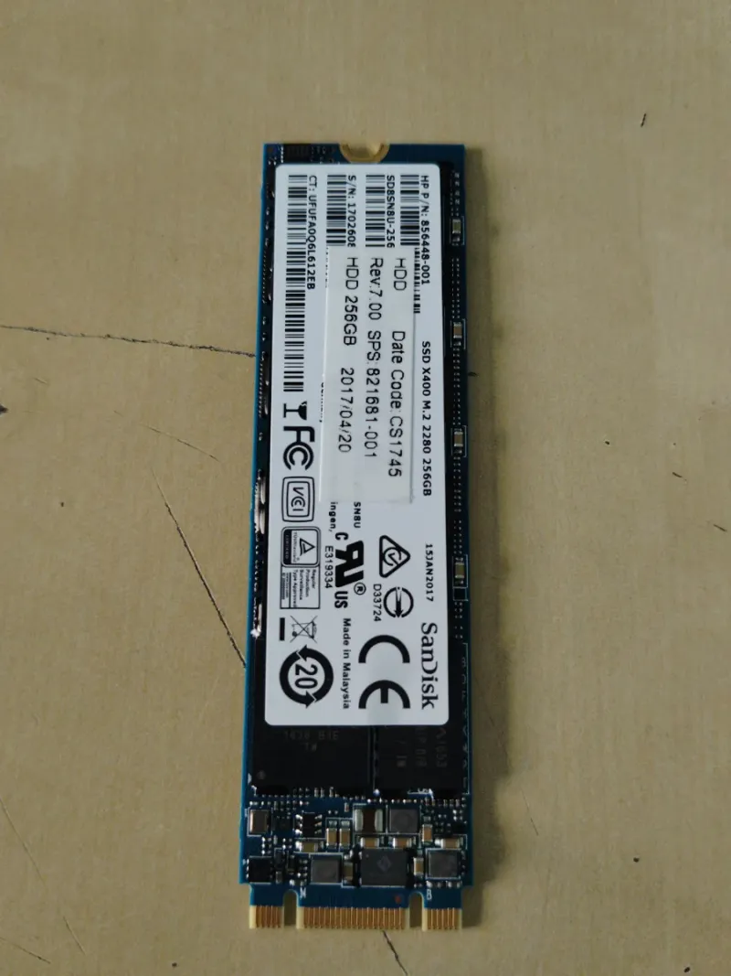 DISCO SSD M.2 256GB SANDISK X400 afbeelding 2