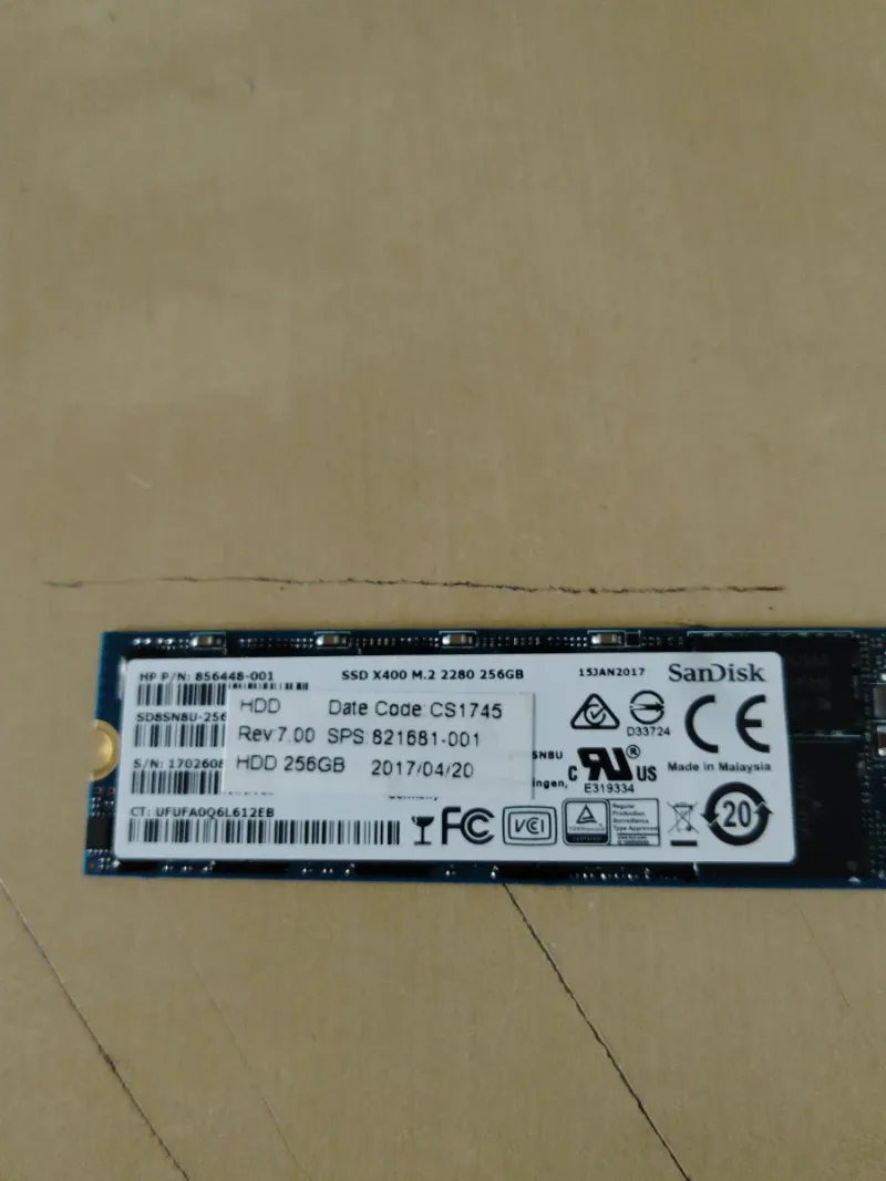 DISCO SSD M.2 256GB SANDISK X400 afbeelding 3
