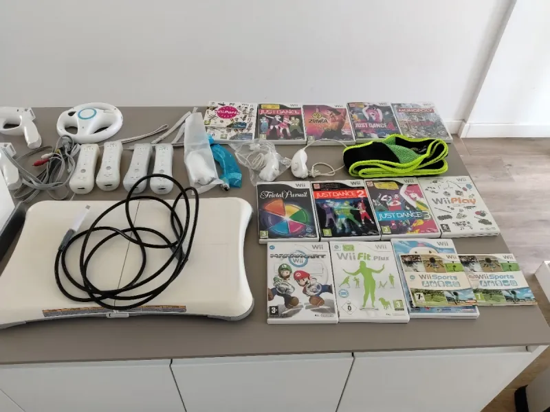 Consola Nintendo Wii Blanca+12 Juegos+accesorios afbeelding 2