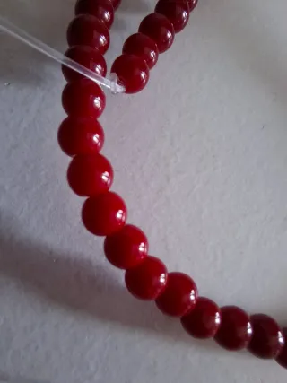Filo pietre corallo rosso naturali