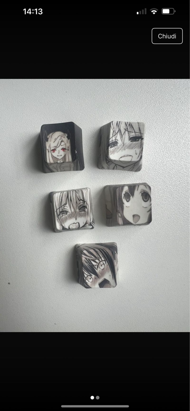 Keycaps Ahegao Manga