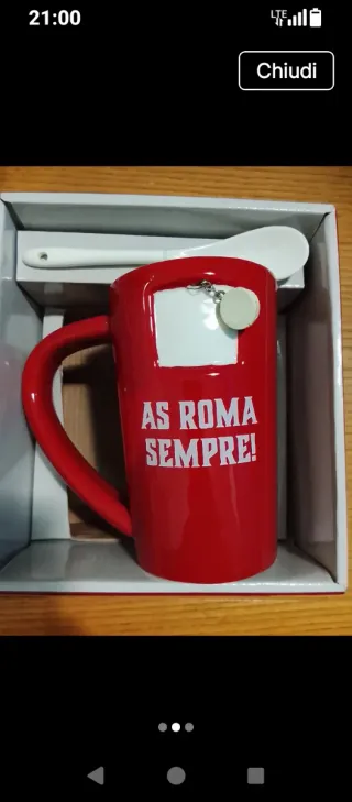 Tazza Roma con cucchiaino
