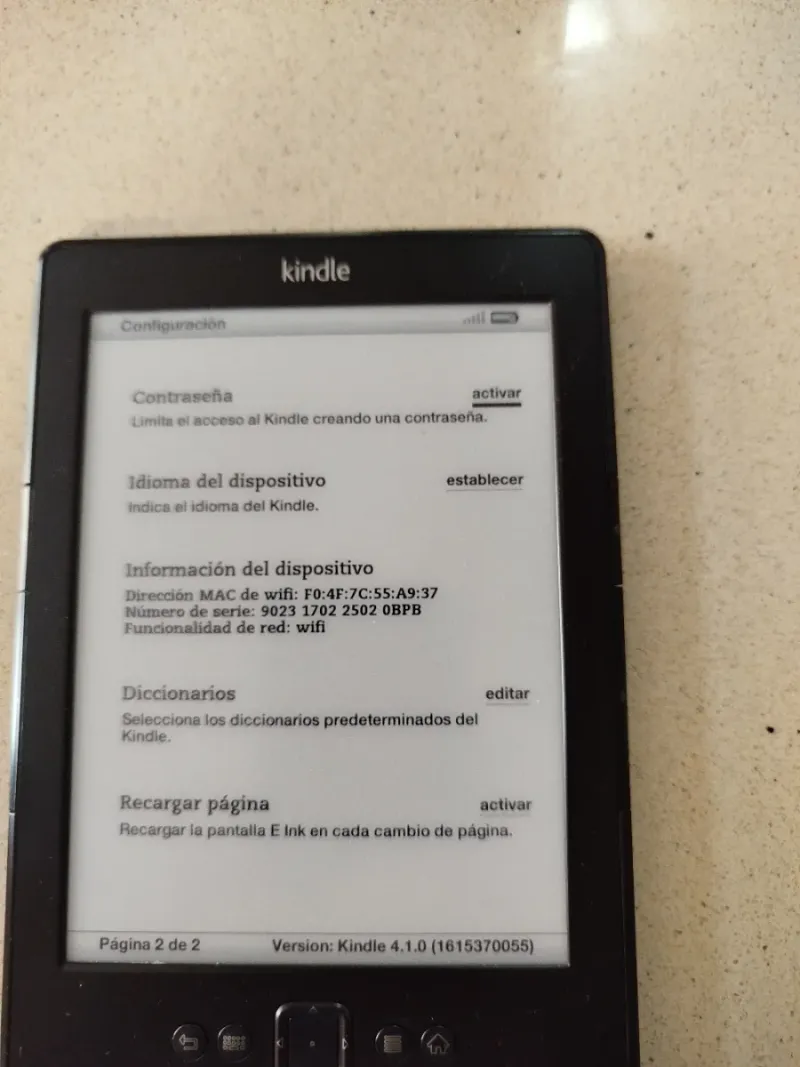 E-book Kindle Amazon. Funciona perfectamente. afbeelding 3