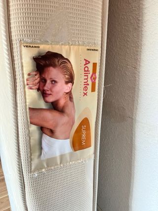 Somier + colchón cama 1,90 x 1,35.