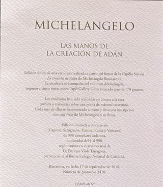 Libro de arte Michelangelo, escultura