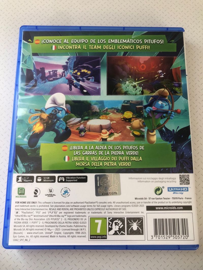 Los Pitufos 2: El Prisionero de la Piedra Verde PS afbeelding 2