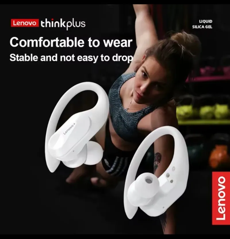 Auriculares Lenovo Deportivos Blancos afbeelding 3