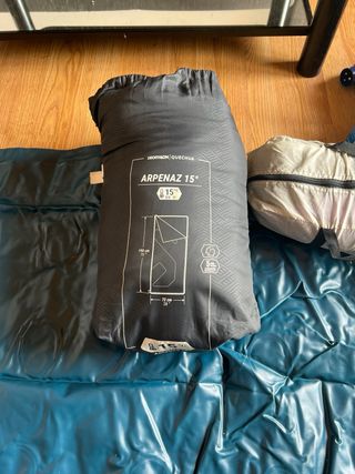 Colchones, cocina, saco dormir, tienda completa,