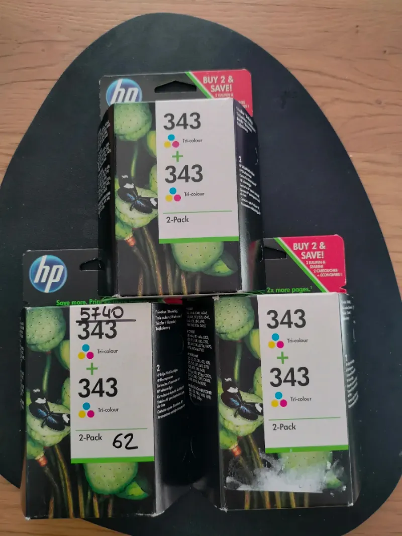 Cartuchos HP 343 Tricolor 2-Pack
