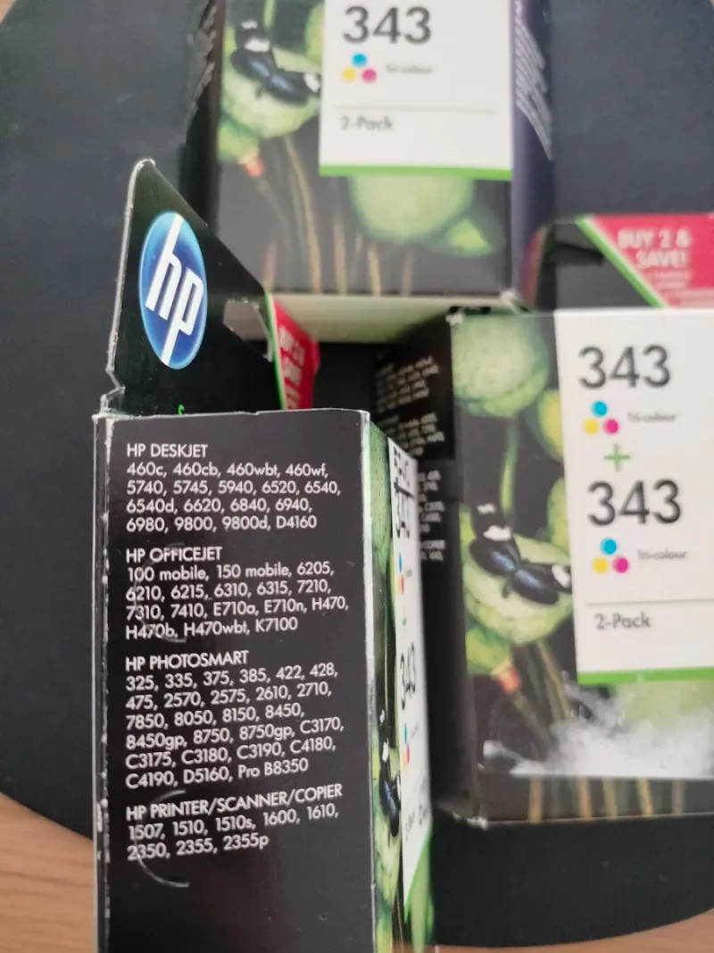 Cartuchos HP 343 Tricolor 2-Pack afbeelding 2