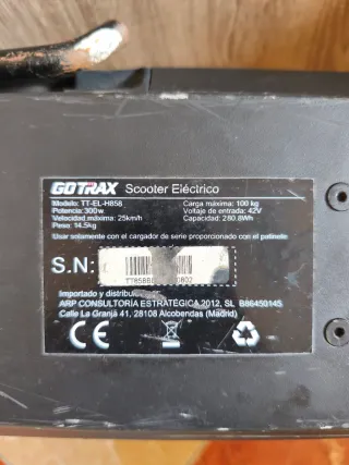 Patín Eléctrico Gotrax TT-EL-851