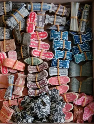 Vitolas antiguas de farmacia