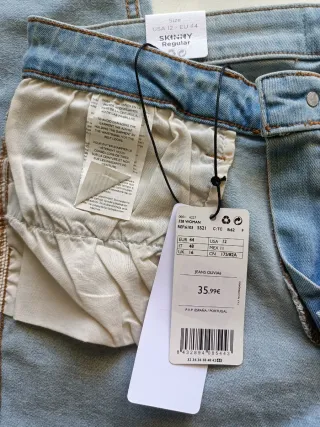 Jeans Skinny Mujer Talla 44 Mango