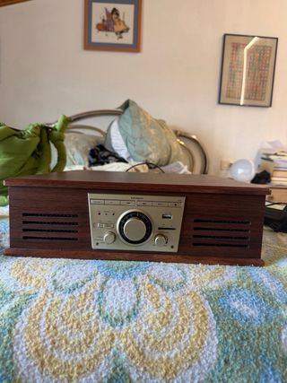 Tocadiscos Sunstech PXR32 Madera Vintage