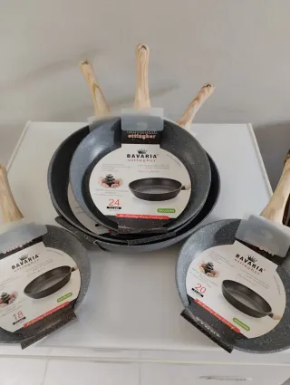 Set 5 Padelle Antiaderenti Bavaria