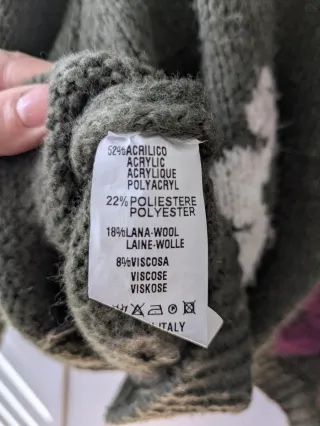 Jersey verde con flores