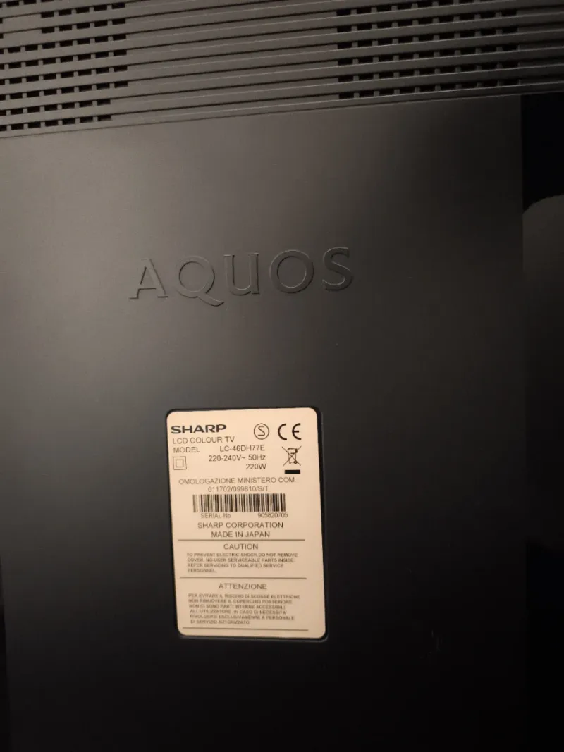 Televisión Sharp Aquos Negra 46Pulgadas afbeelding 2