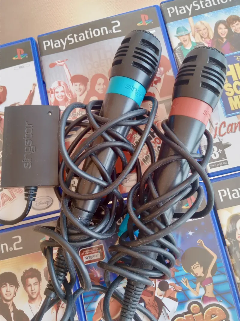 Pack Singstar PS2 con 2 Micrófonos afbeelding 3