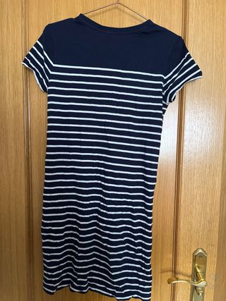 Vestido Polo Ralph Lauren Rayas Azul Blanco
