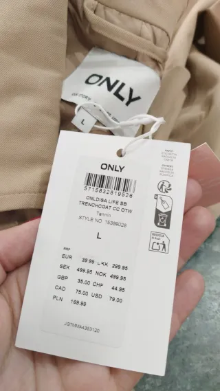 Chaqueta Only Mujer Talla L Marrón Nueva