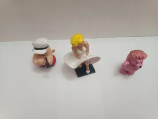 Figuras PVC: Marilyn, Popeye, Espinete