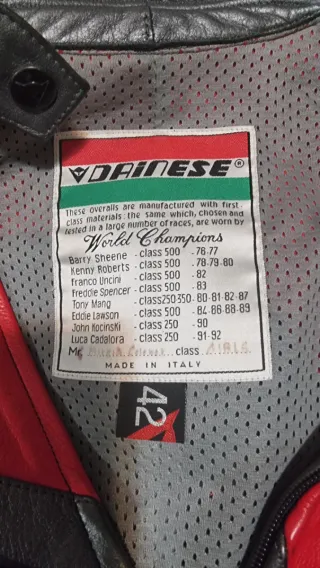 Mono Dainese Talla 42 Divisible
