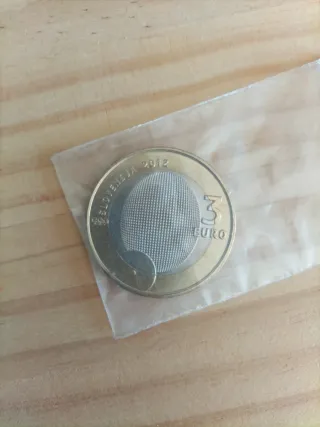 Moneda Eslovenia 3 Euros 2012 Bimetálica