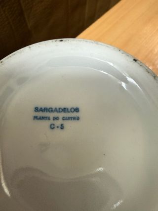 Azucarero Sargadelos porcelana azul