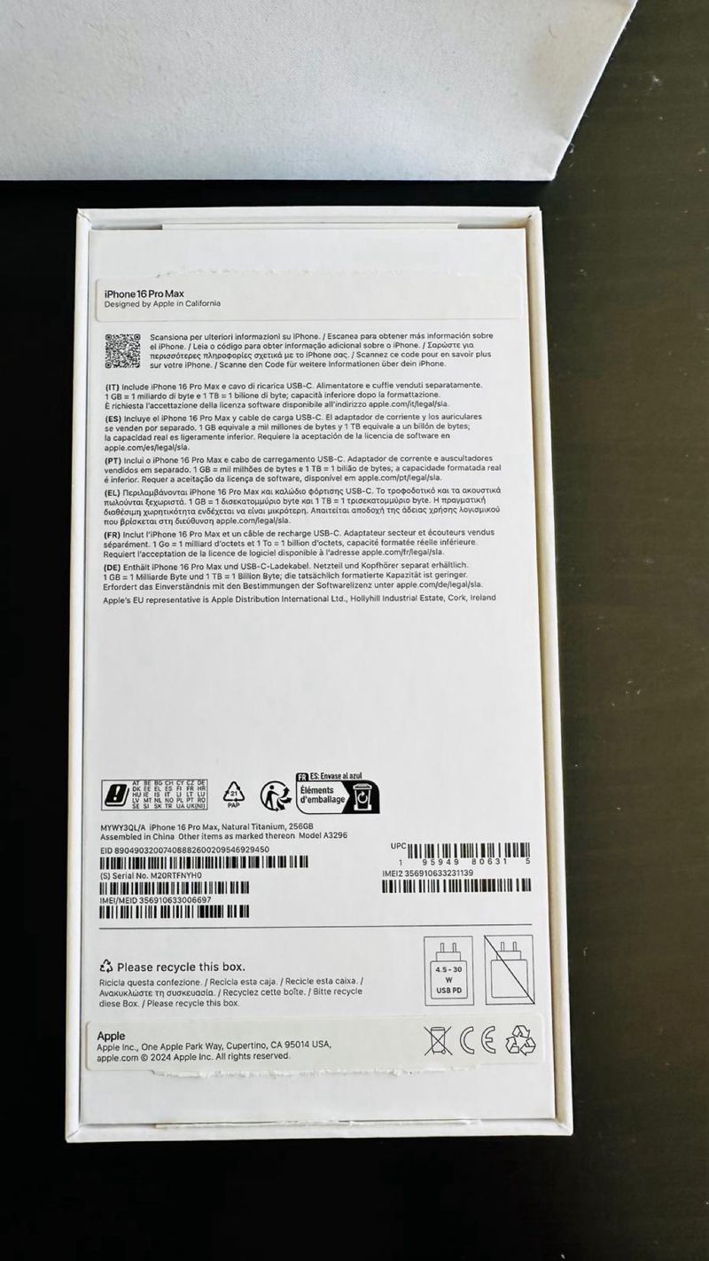 iPhone 16 Pro Max 256GB Plata afbeelding 5