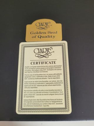 Icono bizantino religioso