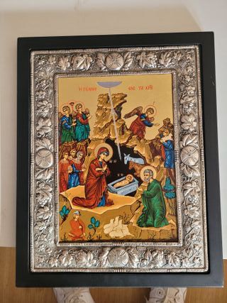 Icono bizantino religioso