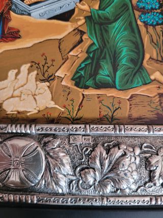 Icono bizantino religioso