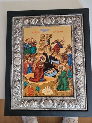 Icono bizantino religioso