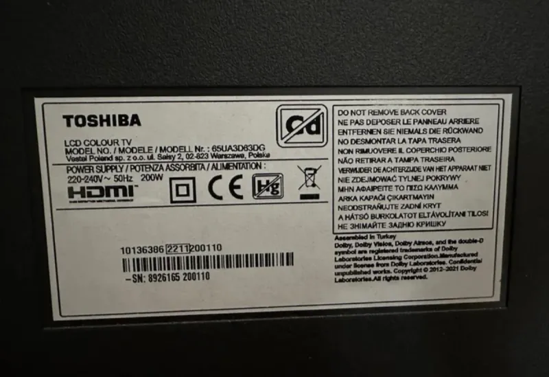 Television TV Toshiba 65' URGENTE! afbeelding 6