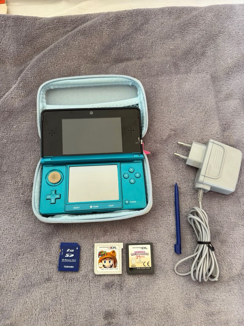 Nintendo 3DS Azul/Verde con Accesorios afbeelding 6